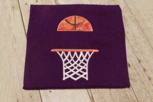 A Designer's Review: Personalizing with the Basketball Hoop Applique