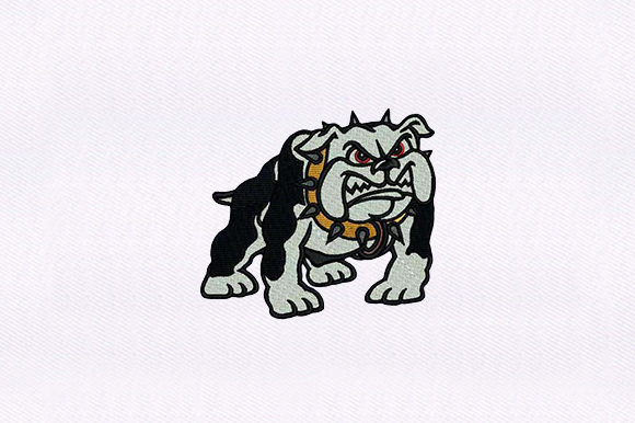A Designer’s Review of the Spike Collar Bulldog Embroidery
