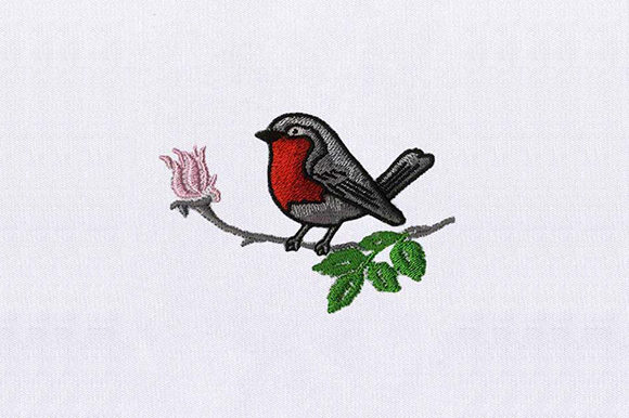 A Professional Review of the Red Robin Embroidery Design for Business