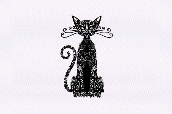 An Embroidery Designer's Review of the Egyptian Cat Design