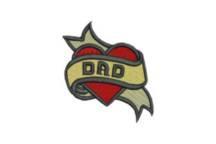 Dad Tattoo Embroidery: A Heartfelt Holiday Gift Design