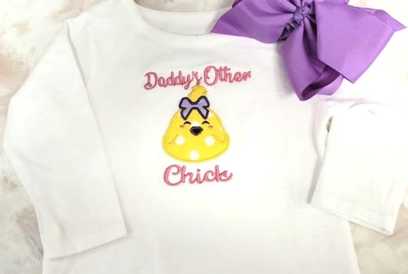 Daddy’s Other Chick Applique: A Designer’s Review for Personalized Gifts