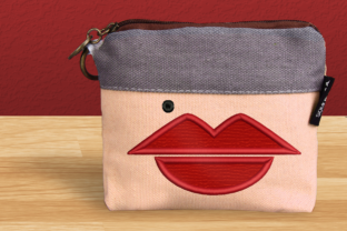 Lips and Beauty Mark Applique for Seasonal Products