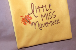 Little Miss November: A Fall Leaf Applique Review