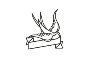Swallow Tattoo: A Vintage Charm for Holiday Creations