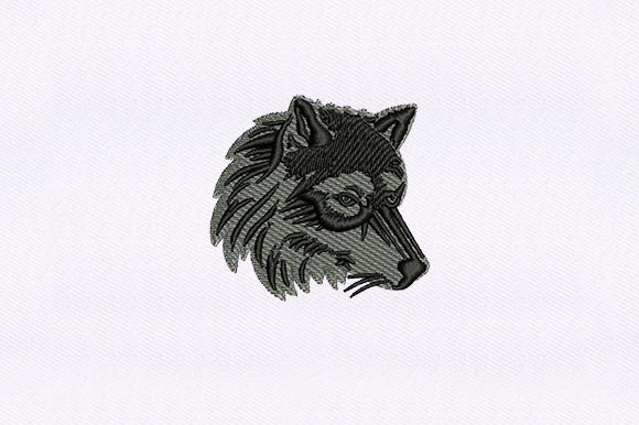 The Wolf Face Design: A Rugged Charm for Embroidery Projects